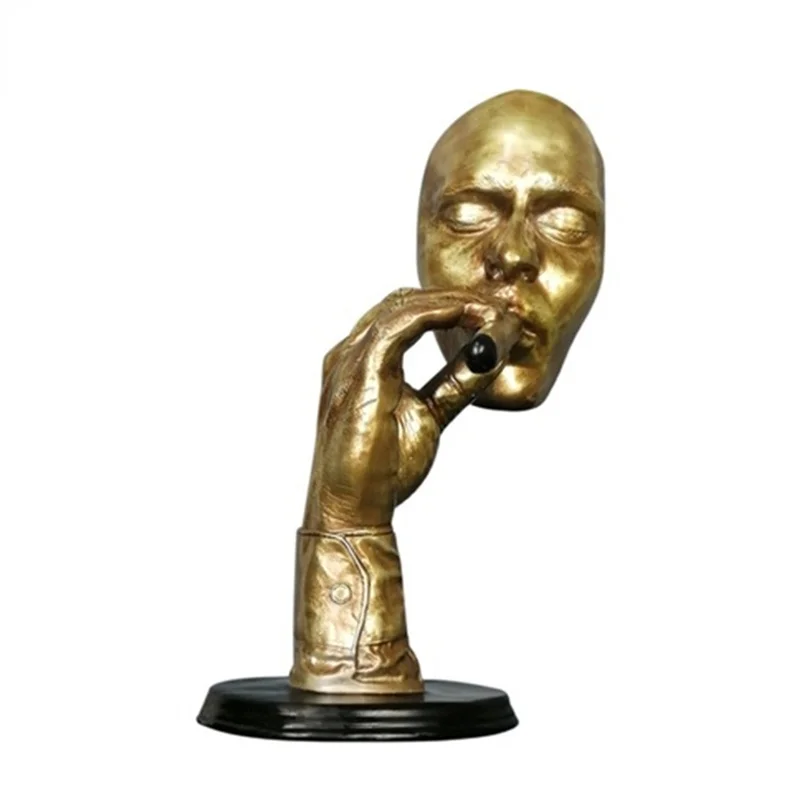 

Скандинавская фигурка героя сигары из смолы, статуэтки для интерьера, Современный домашний декор, художественная статуэтка, аксессуары для...