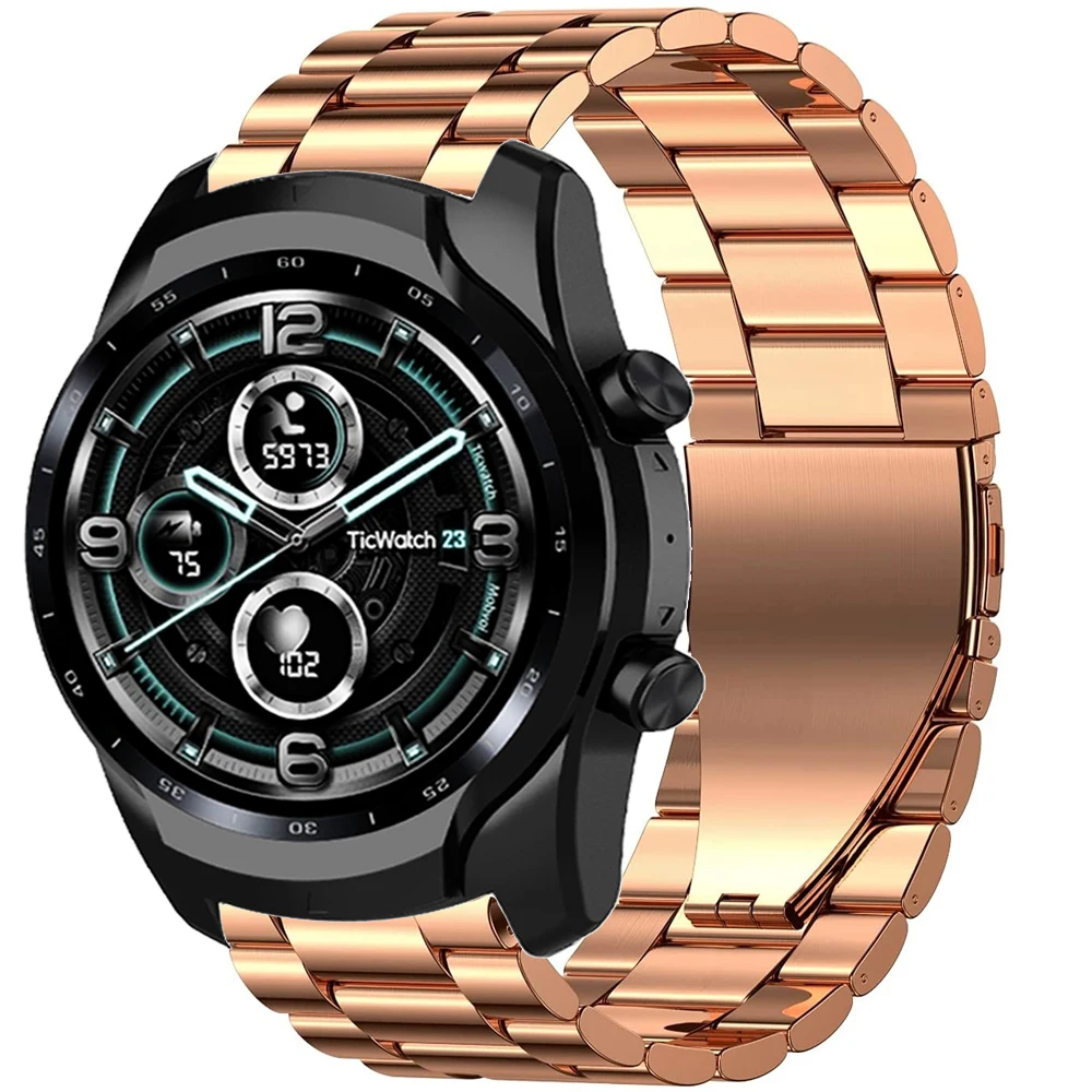

Replacement band for Ticwatch Pro 3 GPS/LTE 2020 4G E2 S2 stainless steel strap for Ticwatch 2 E C2 GTH bracelet wrist belt