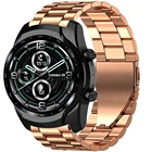 Сменный ремешок для Ticwatch Pro 3 GPSLTE 2020 4G E2 S2, ремешок из нержавеющей стали для Ticwatch 2 E C2 GTH, браслет на запястье