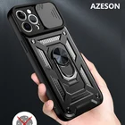 Защитный чехол Azeson для объектива камеры Xiaomi Redmi Note 10 Pro 4G, прочный военный Магнитный чехол с кольцом