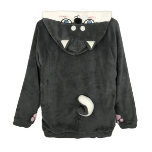 Новые кавайные толстовки с рисунком хаски, Женская толстовка с капюшоном и длинным рукавом, милые Куртки, рождественское пальто, флисовое пальто для косплея для девочек