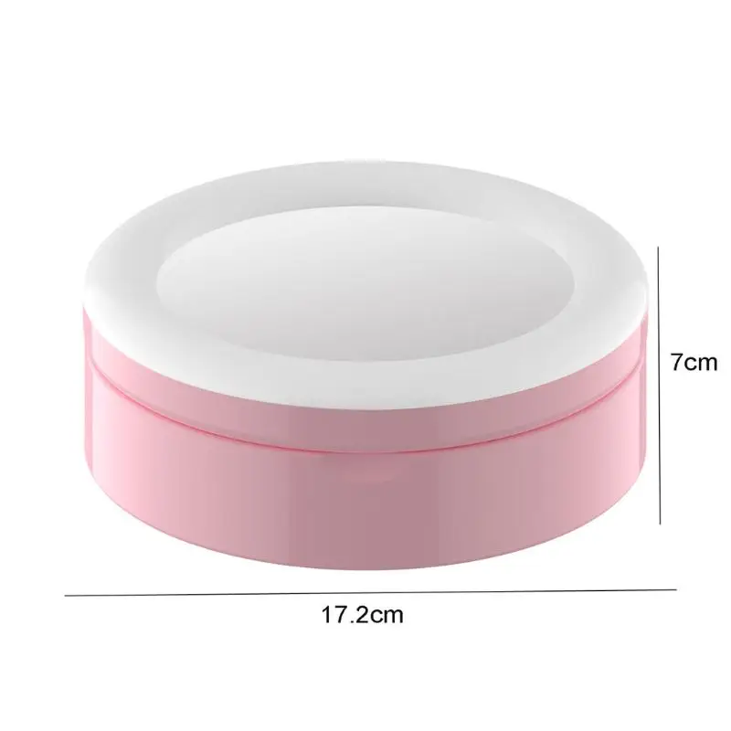 

H7JC Foldable Telescopic USB LED Lamp Ring Fill Light Stand Holder for Live Streaming