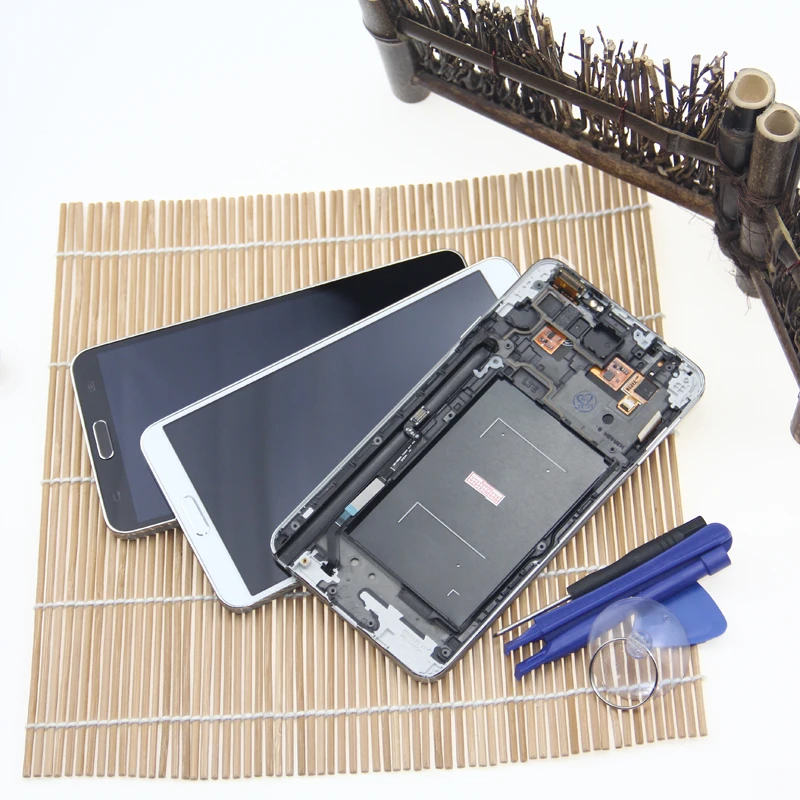 Новый ЖК дисплей для Samsung Galaxy Note3 Note 3 N9005 сенсорный экран дигитайзер сборка рамка