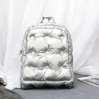Корейская версия пуховой сумки 2022, новая осенне-зимняя модная сумка унисекс, повседневная школьная сумка, вместительный хлопковый женский рюкзак