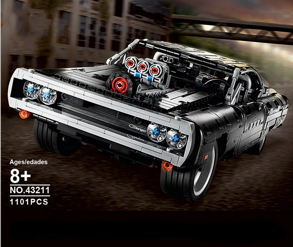 

1168PCS Dodge Charger Racing Building Blocks Educational Toys for Children Hot Sale Sports Car Building Blocks Kids Toys