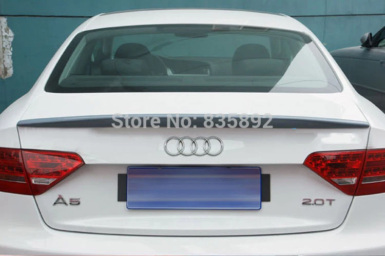 

Primer A5 rear boot lip spoiler car rear trunk spoiler wing for Audi A5 S5 2 door 2009-2015
