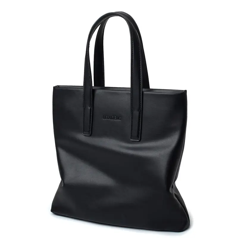 

Men Tote Bag Leather Handbags Business Luxury Designer Shoulder Brirefcase Document Organizer Embossed Phone Card Holder 2021