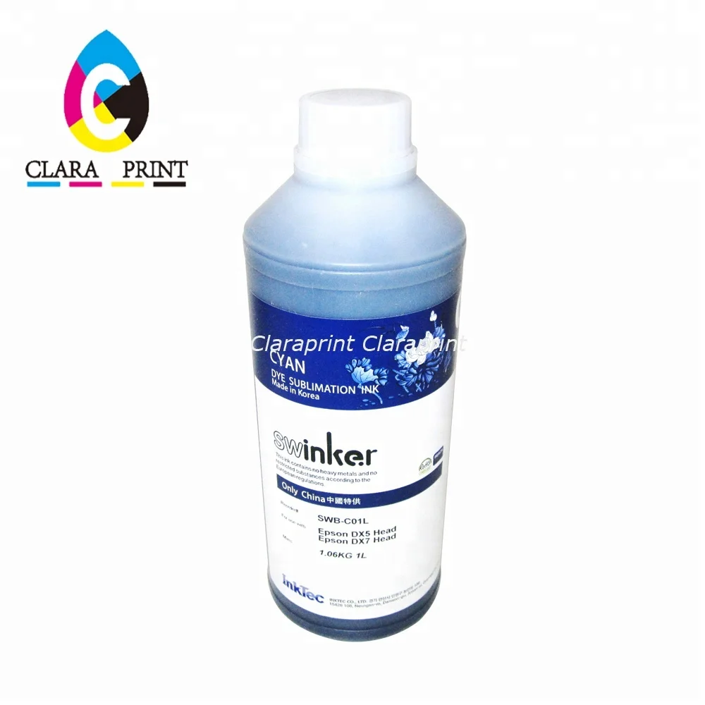 Оригинальные чернила Inktec Swinker(SWB) для сублимационной печати краски Epson DX5 DX7