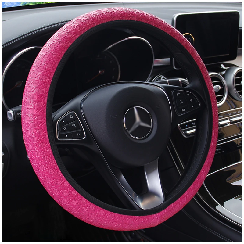 Car Steering Wheel Cover Universal Diameter 38cm Auto Covers Car-styling Decoration Interior Accessories YS5006 |