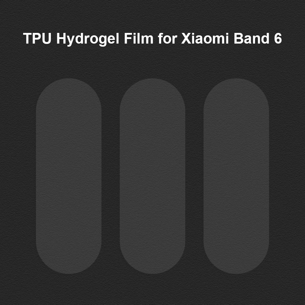 

3 шт. ТПУ Смарт-часы протектор экрана для Xiaomi Mi Band 6 Защитные чехлы с Мокрый сухой упаковки наклейки для удаления пыли