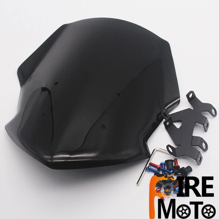 Козырёк ветрового стекла мотоцикла для YAMAHA FZ07 MT07 MT 07 2018 2019 18 19|Козырьки от ветра и