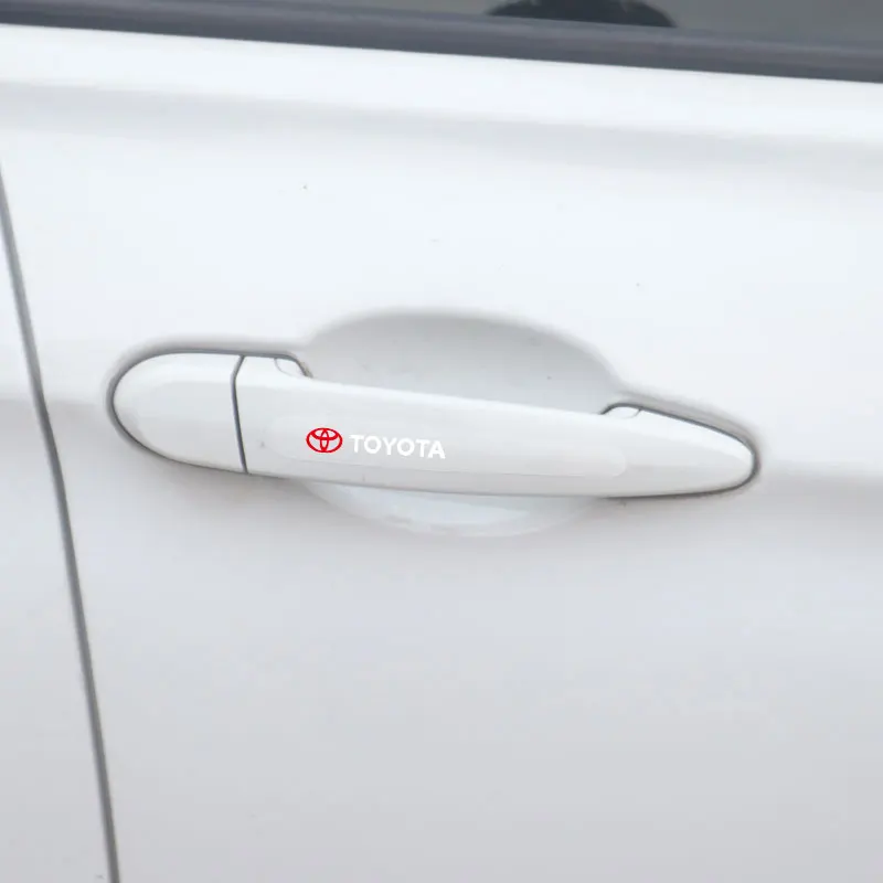 8Pcs Car Door Handle Anti Scratches Transparent Protection Stickers For Toyota Corolla Yaris Rav4 Avensis Auris Camry 86 Prius | Автомобили