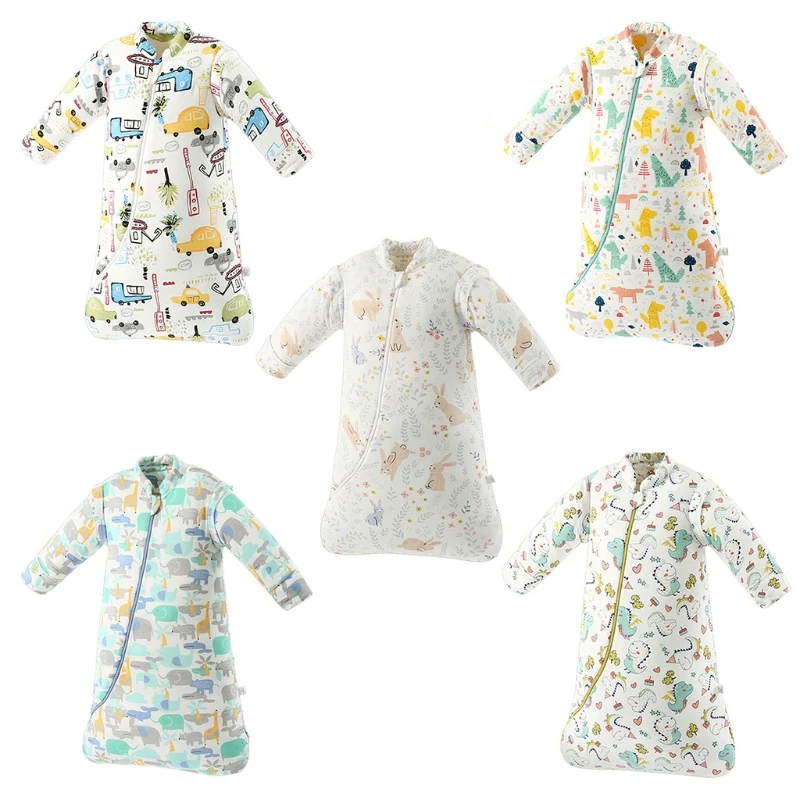 

Baby Sleeping Bag Long Sleeve Cotton Mushroom Sleepwear Toddler Warm Sleepsack 97BE