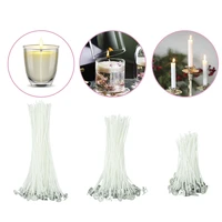 100pcslot candle wicks cotton core waxed wicks smokeless wax pure cotton core for diy candle making high quality wick 91520cm