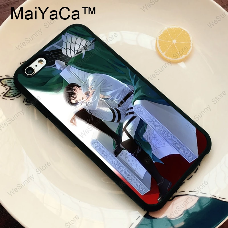 MaiYaCa Levi Ackerman атака на Титанов ТПУ Пластиковый чехол для телефона для iPhone 11 Pro MAX X XR XS MAX 6 6s 7 8 Plus 5S задняя крышка чехол