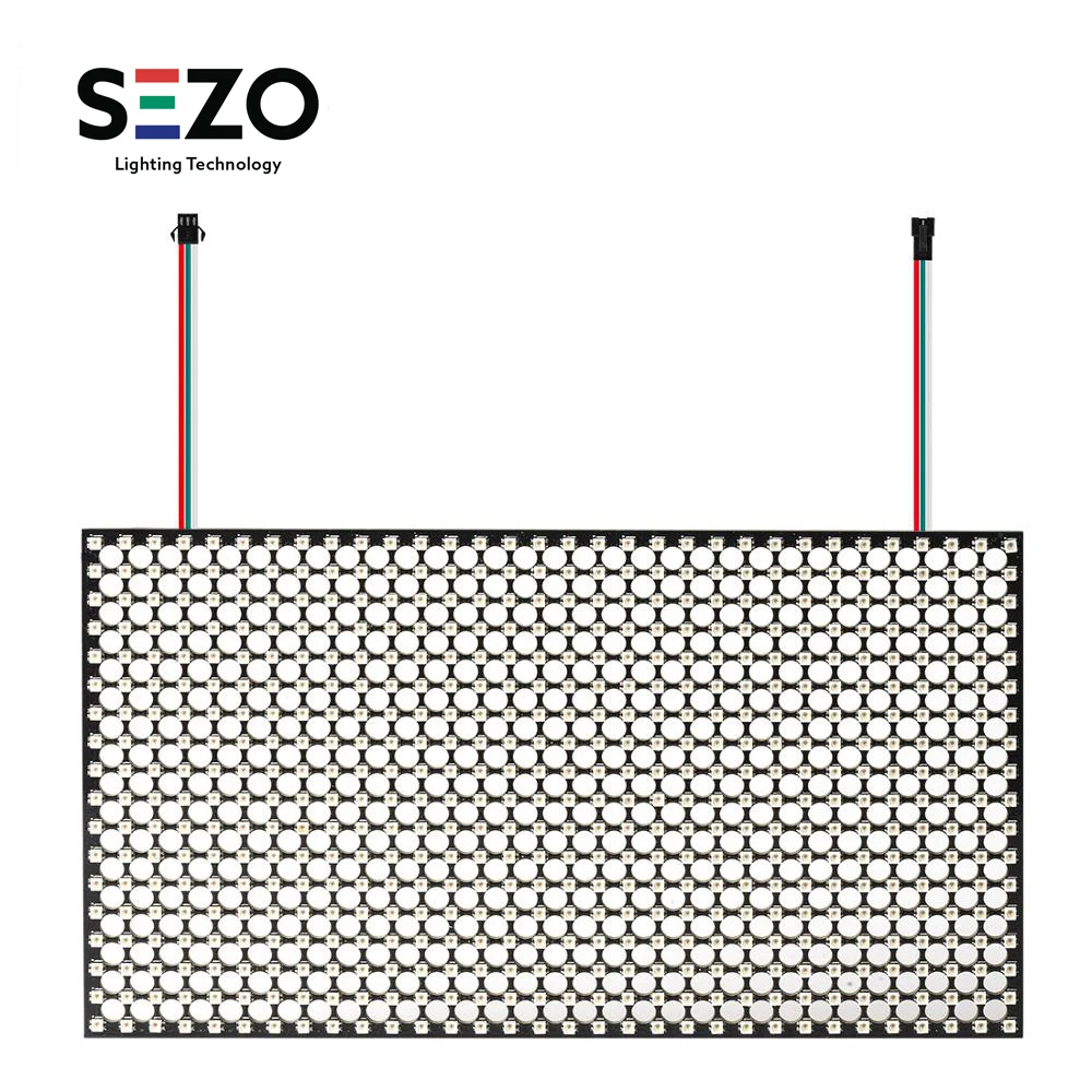 576 пикселей WS2812B мини rgb-матрица панель экран 18x32 высокой плотности цифровой индивидуально адресуемый полный цвет мечты DC5V