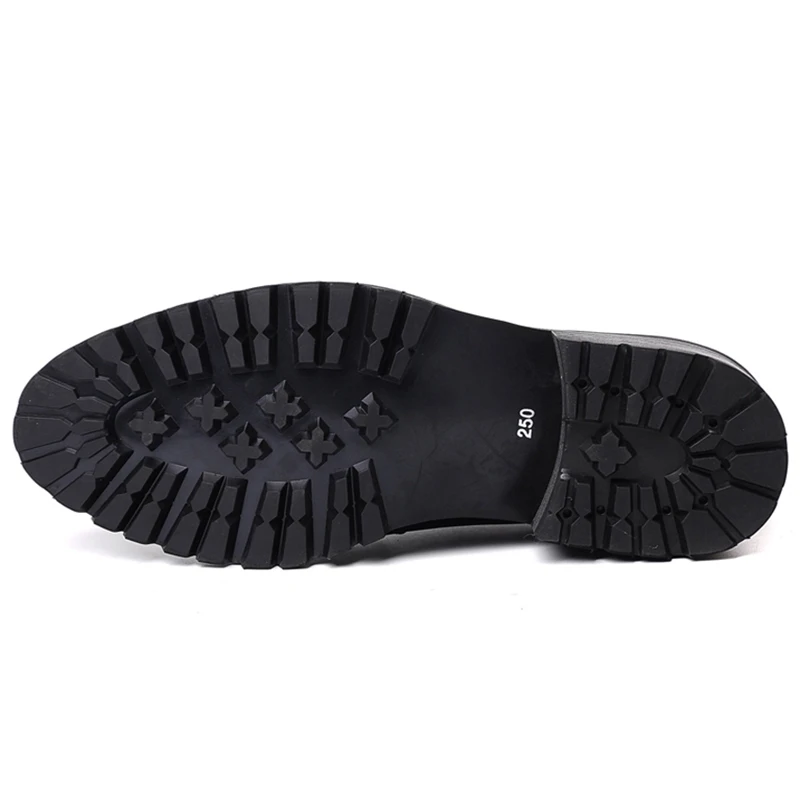 

New Arrival Genuine Leather Man Formal Dress Party Shoes Round Toe Laces Flats Handmade Men's Derby Platform Oxfords WF205