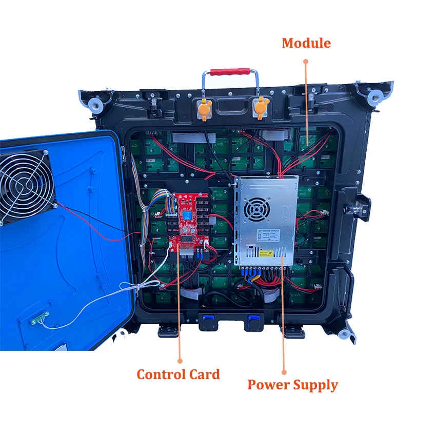 Goede Led Matrix Panel P6 Outdoor Display Screen Fabriek Levering 576*576Mm Gegoten Aluminium Kast Verhuur Reclame Grote Billboard
