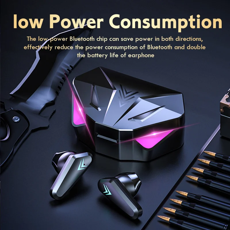 High sound quality Bluetooth headset 3D stereo wireless for game waterproof sports with microphone | Электроника