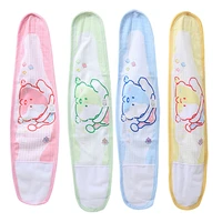 4pcs cartoon baby bibs burp cloths navel band adjustable newborn bellyband infant umbilical navel protection belt mixed color