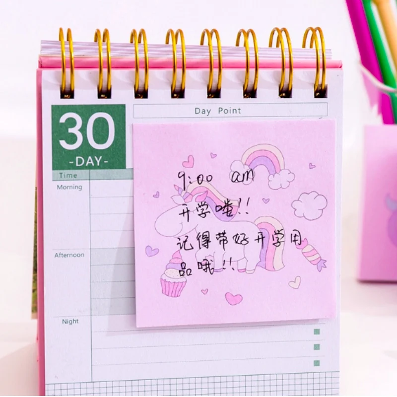 Блокнот для заметок с изображением девушки сердца единорога творческое