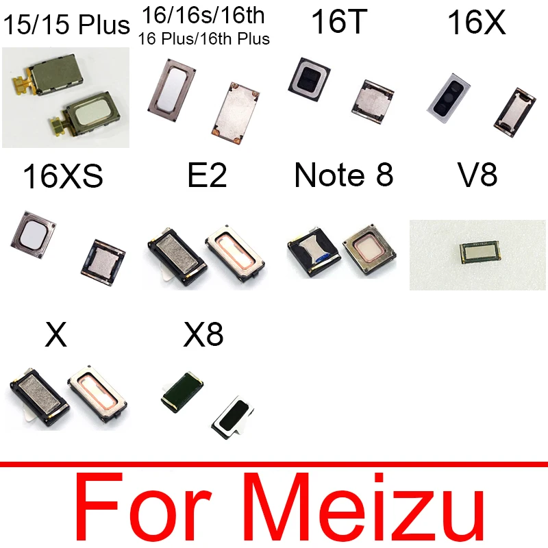 

Earpiece Speaker For Meizu Meilan 15 16 16s 16th 16T 16X 16XS E2 Note 8 V8 X X8 Plus Ear Speaker Earphone Flex Cable Replacement