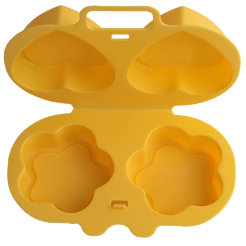 Творческий украшенные цветами и в форме сердца Микроволновая печь яйцо