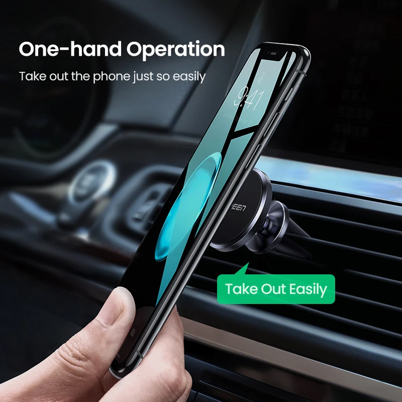 Ugreen Car Magnetic Phone Holder Cell Phone Mount Holder Stand In Car Smartphone Support Magnet for iPhone X Mobile Stand Holder