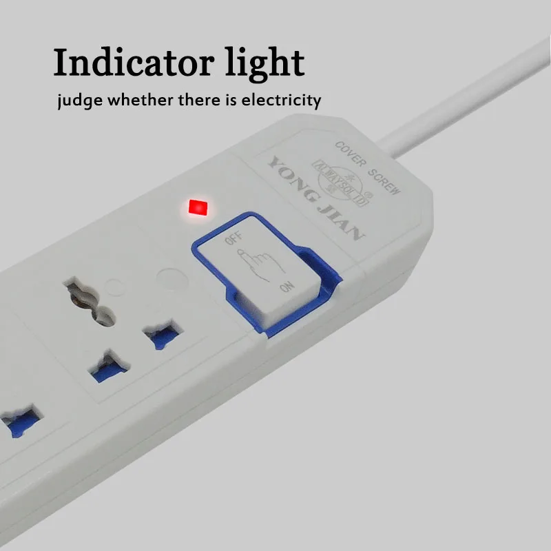 Универсальный удлинитель 3/4/5/6AC розетки с переключателем безопасная дверь вилка