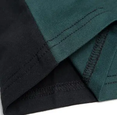 Длинная черно серая Лоскутная футболка с круглым вырезом в винтажном стиле