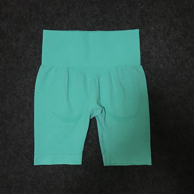 Женские спортивные шорты для йоги бесшовные леггинсы с высокой талией занятий в