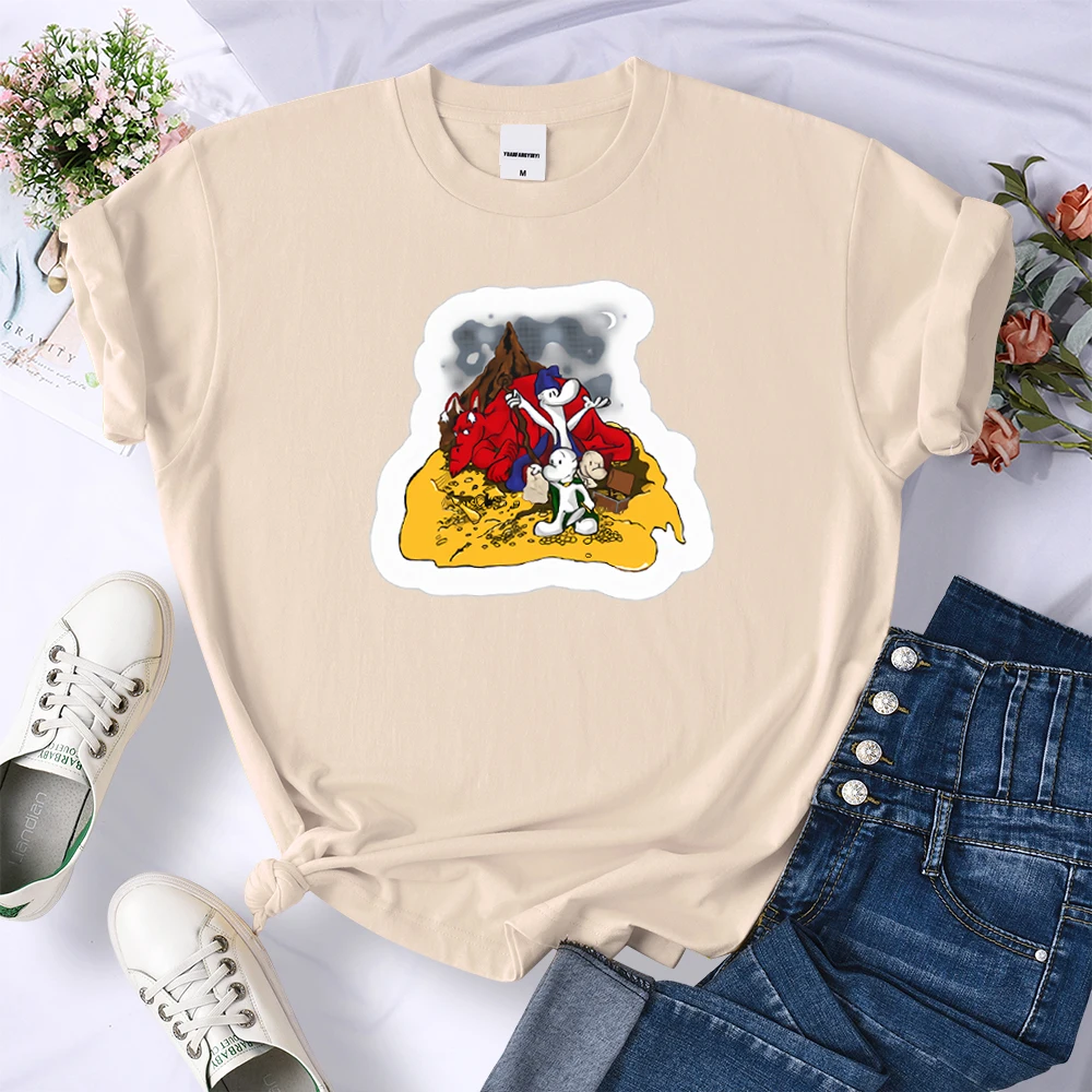 

Bone There Print Woman T-shirts Oversized O Neck Cotton Top Tee Casual Breathable T-shirts Fashion Anime T-shirts For Woman