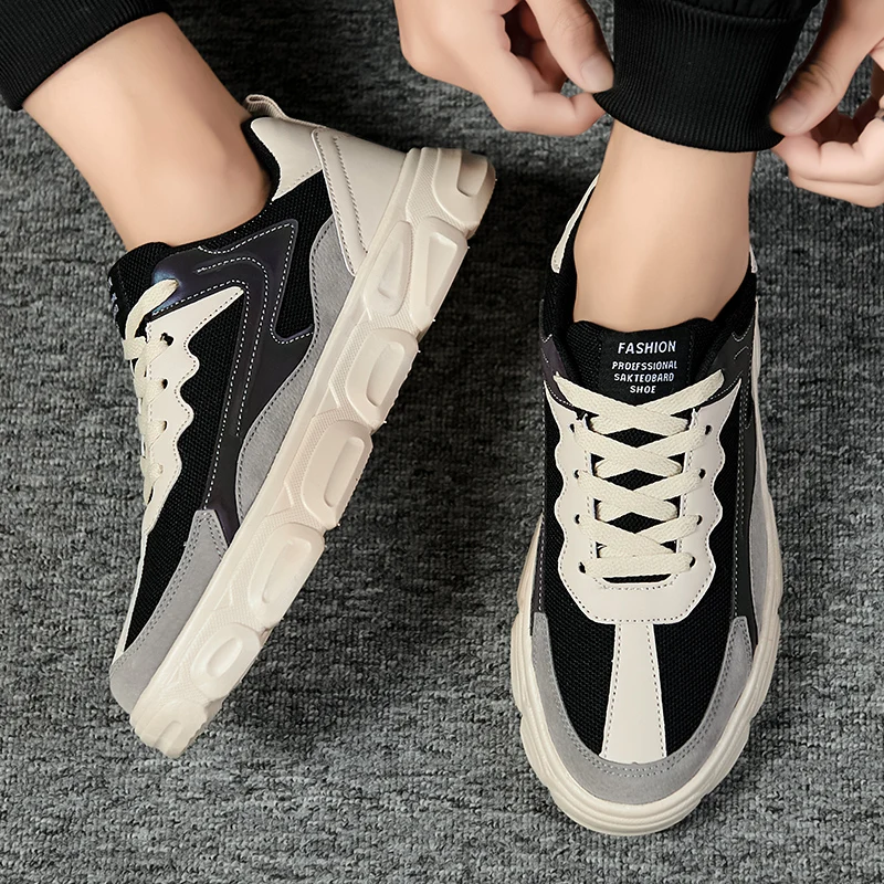 

Summer Shoes Men Zapatos Hombre Verano Platform Sneakers Men Shoes Summer Men's Boots For Casual Breathable Running