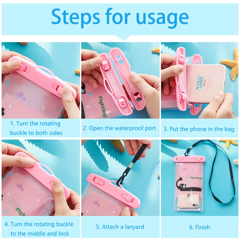 Универсальный мобильный телефон Водонепроницаемый сумка для плавания Spa