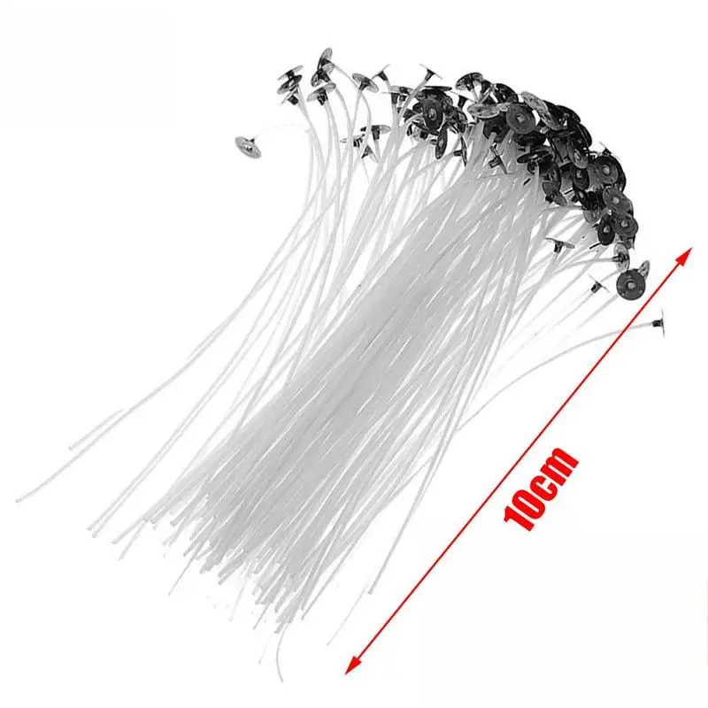 

100pc 10cm High Quality White Cotton Thread DIY Candle Wick Party Wick Candle Birthday Smokeless Lamp Accessories Supplie C H5G0