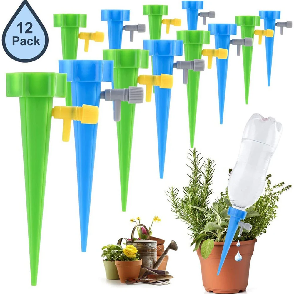 

1/6/12pcs Auto Drip Irrigation Watering System Home Garden Dripper Spike Kits Household Plant Flower Automatic Waterer Tools