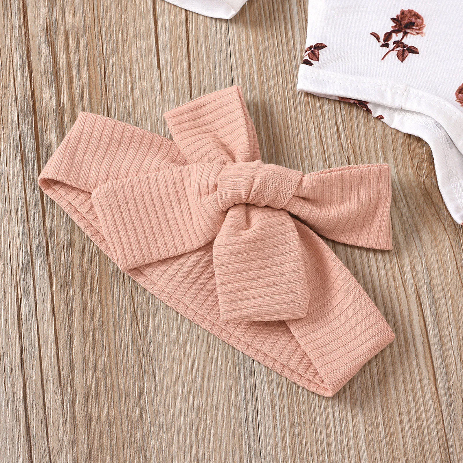 

2021 New Summer Newborn Infant Baby Girls Flower Print Clothes Romper Pants Hairband Outfits Set Roupao Infantil Summer #Y