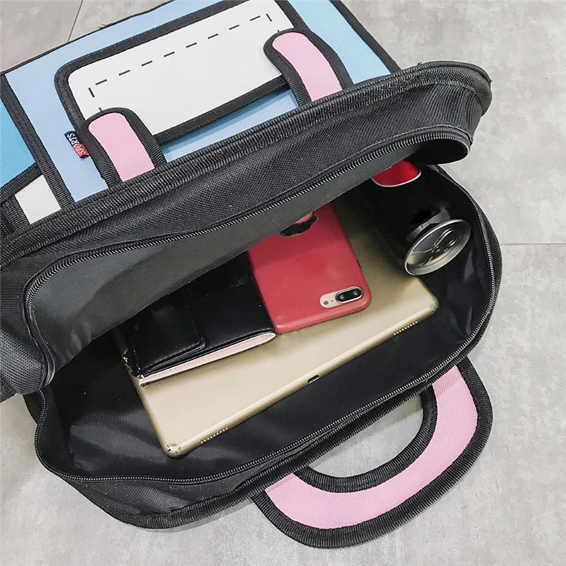 WEIXIER Женская 2D рюкзак с рисунком 3D школьная сумка в стиле прыжков для девочек