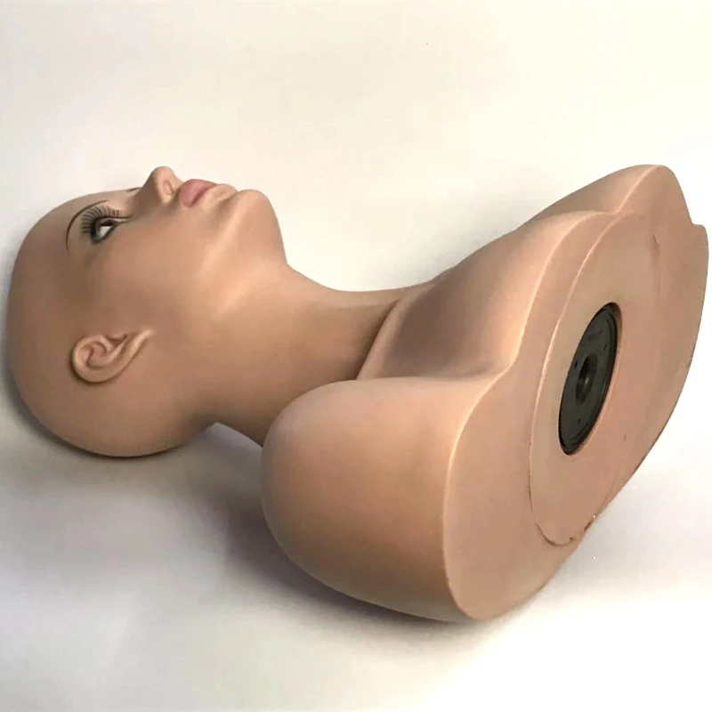 Реалистичный манекен женщина с подставкой и булавкой женская модель головы очки