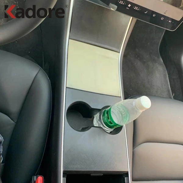 

Для Tesla модель 3 2018 2019 2020 2021 держатель стакана воды декоративная рамка, обшивка, накладка Стикеры Авто Стайлинг, аксессуары для интерьера