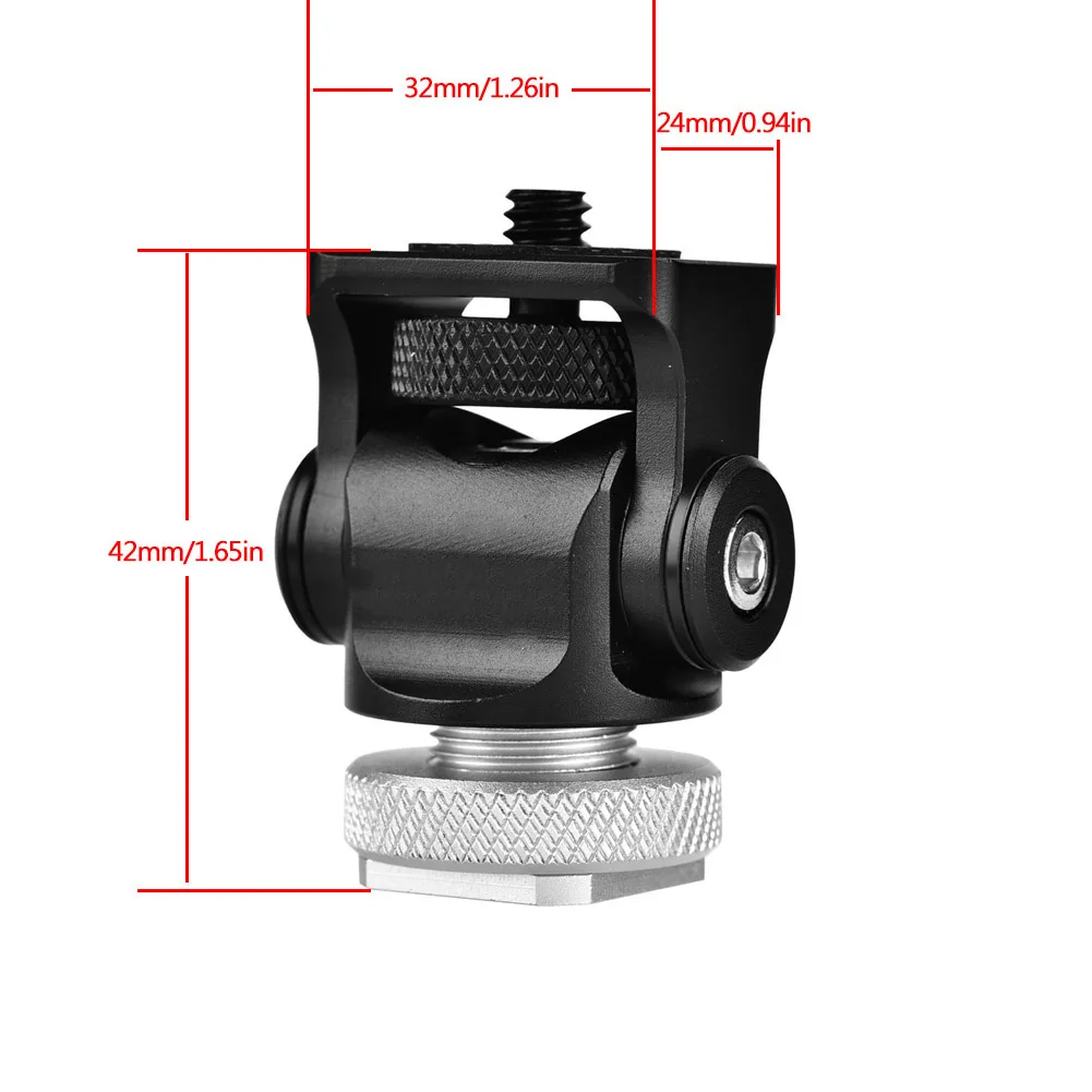 Портативная вспышка для монитора с креплением Горячий башмак держатели