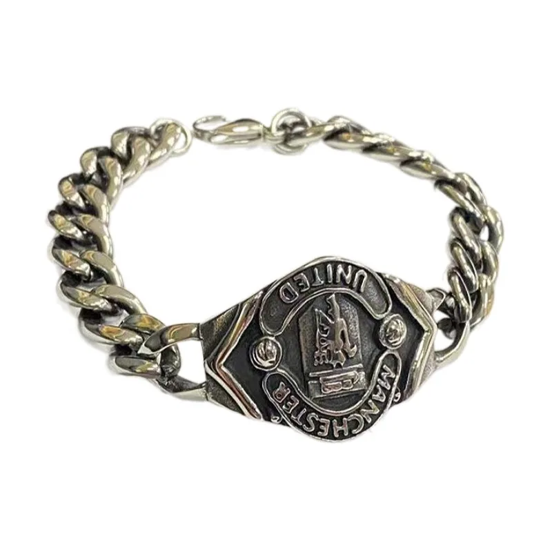 

American European Biker Stainless Steel Charms Bracelet For Men.s Jewery