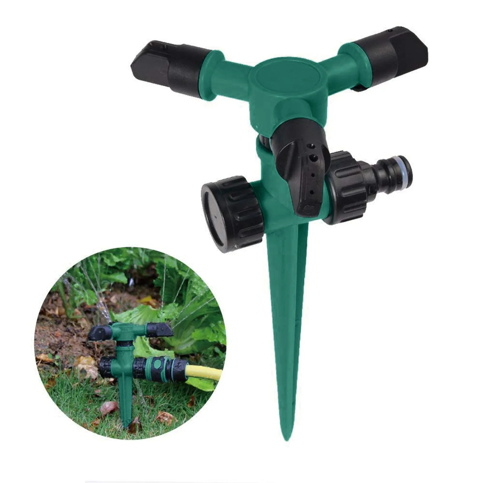 

Garden Supplies Lawn Sprinkler Automatic Garden Water Sprinklers Lawn Irrigation Rotation 360° Rotating Water Sprinkler System