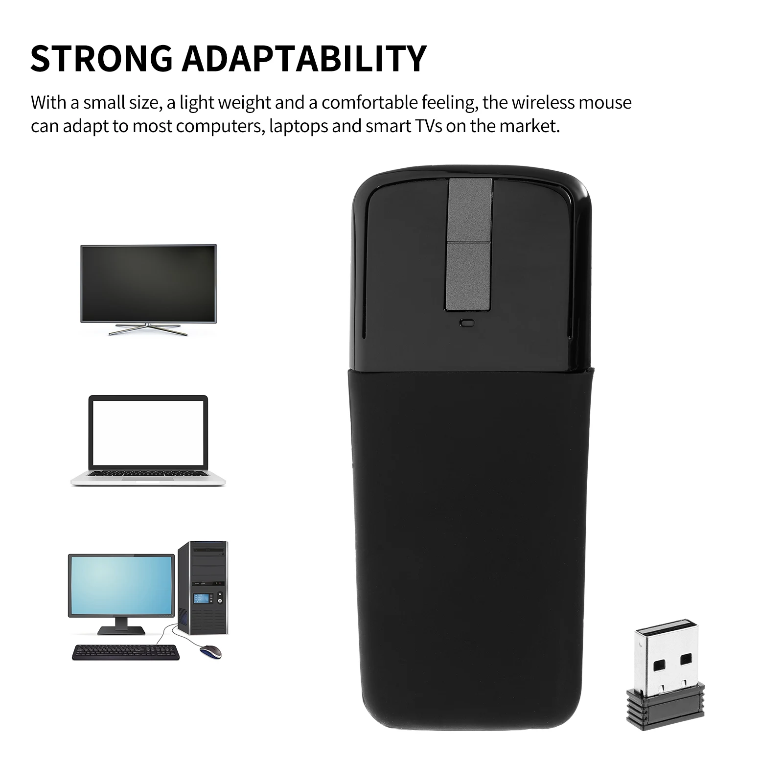 

2.4G Wireless Mouse Rechargeable RGB Bluetooth-Compatible 2.4G Silent Laptop Gaming Mouse LED Backlit Mice For Computer