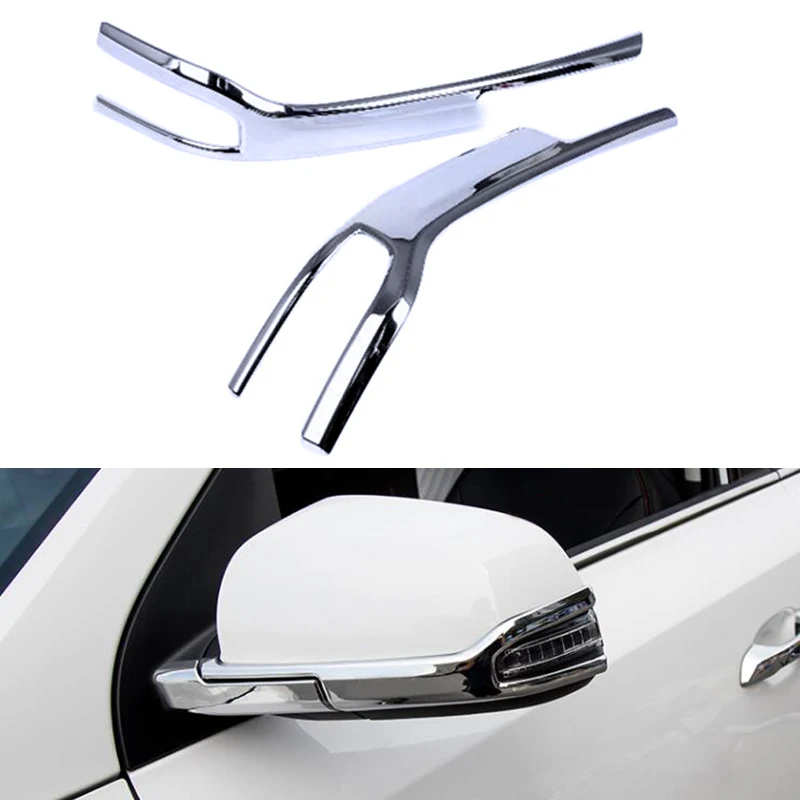 Серебристый ABS хромированный автомобильный Боковая дверь зеркало заднего вида
