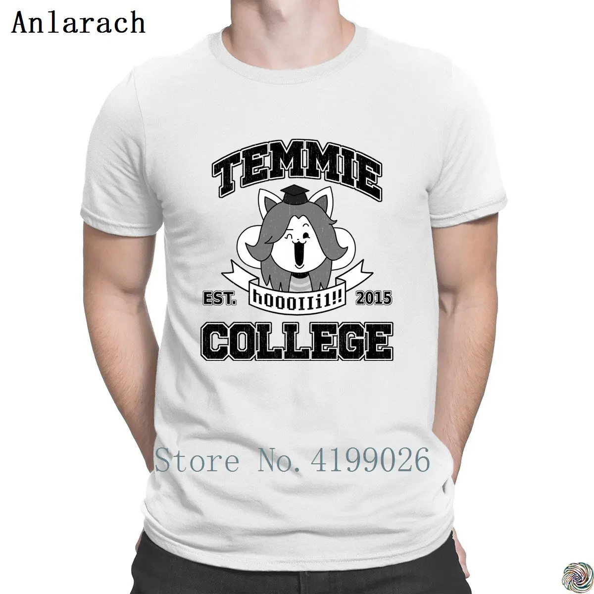 Temmie футболка для колледжа фотографии хип хоп Топ одноцветная летняя мужчин