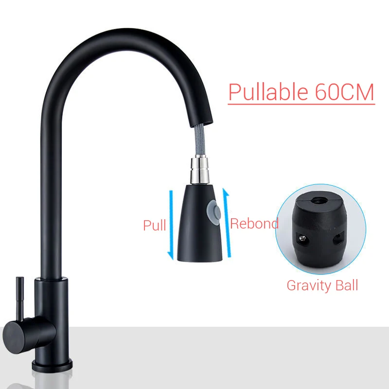 Смеситель кухонный из нержавеющей стали с сенсорным управлением и индуктивным