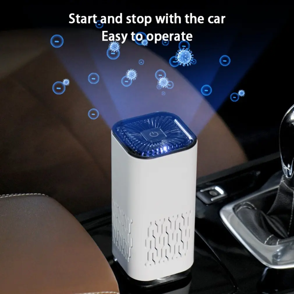 

Air Purifier Air Cleaner for Home HEPA Filters USB cable Low Noise Portable Car home Air Purifier with Night Light Desktop