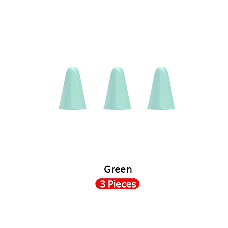 3 Pieces Green PZOZ защитный чехол для Apple Pencil 1 2st ручка стилус чехол силиконовый защитный чехол для Apple Pencil2 Ipencil - Цвета: 3 Pieces Green