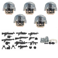 military us 82 division assault soldiers accessories building blocks special forces camouflage weapons backpack part bricks toys